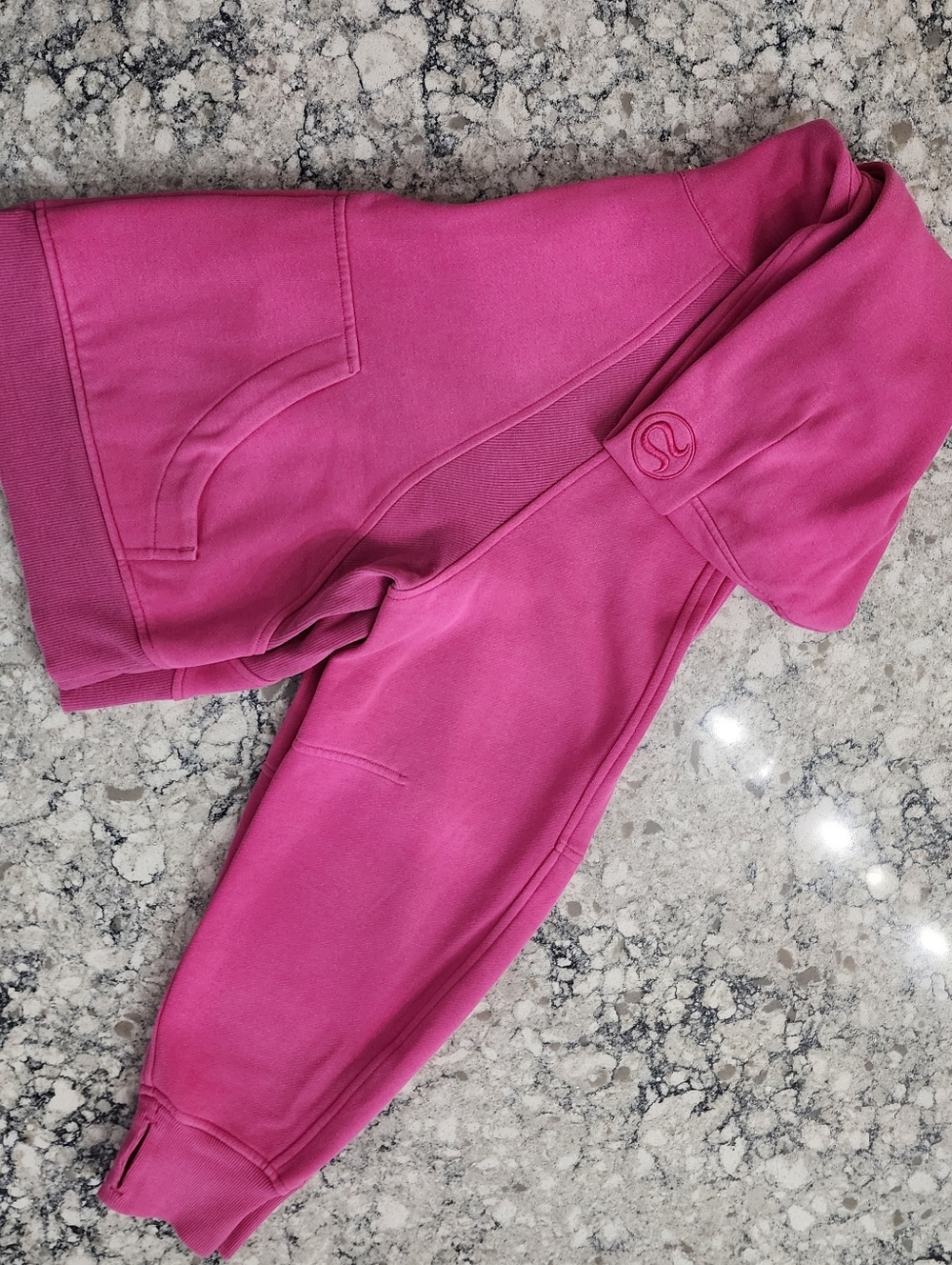 Lululemon Scuba Pink Zip-Up Crop Hoodie - Picture 7 of 13